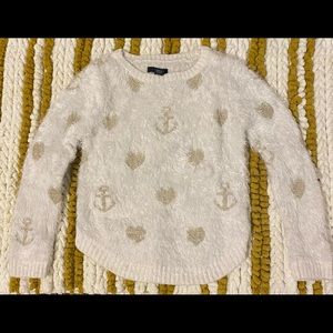 Little Girl Fuzzy Sweater Shirt
